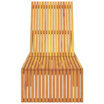 Sun Lounger Reclining Brown 200 x 55 x 94cm Solid Acacia wood 4108114