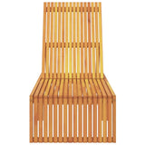 Sun Lounger Reclining Brown 200 x 55 x 94cm Solid Acacia wood 4108114