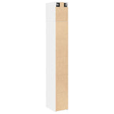 Slim Storage Cabinet White 30x42.5x225 cm Engineered Wood 3281259
