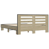 Bed Frame without Mattress Sonoma Oak 150x200 cm King Size 3280098
