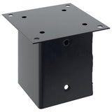 Post Bases Square 12 pcs Anthracite 101x101 mm Powder-coated Steel 42000031