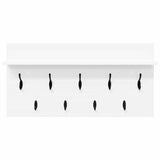 Wall-Mounted Coat Rack White 80 x 40 x 12 cm Engineered wood 874435