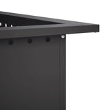 Fire Pit Ring Black 90 x 90 x 25 cm Steel 8012630