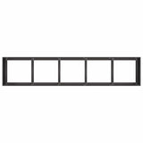 Planter Black 200x40x40 cm Cold-rolled Steel 860682