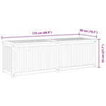 Garden Box 175x50x55 cm Solid Wood Teak 318734