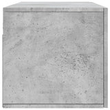 Wall Cabinet Concrete Grey 100x36.5x35 cm Engineered Wood 830152