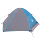 Camping Tent Dome 4-Person Blue Waterproof 94647