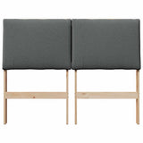 Upholstered Headboard Dark Grey 120 cm Solid Pine Wood 879295