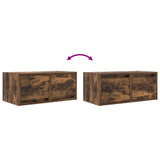 TV Cabinets 2 pcs Smoked Oak 60x31x25.5 cm Engineered Wood 861499