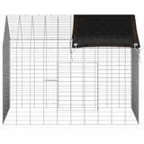 Rabbit Cage Silver 100 x 78 x 78 cm Galvanised Steel 42019236