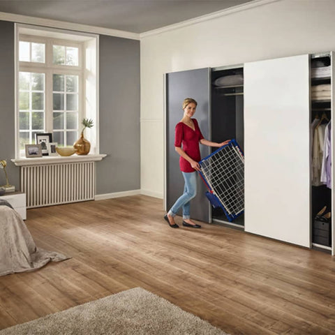 ZNTS Leifheit Drying Rack Pegasus 200 Solid Deluxe Mobile 440305