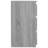 Bed Cabinet Grey Sonoma 40x35x62.5 cm Engineered Wood 815173