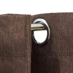 Linen-Look Blackout Curtains with Grommets 2pcs Taupe 140x245cm 321202