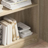 Bookcase Sonoma Oak 80x24x109 cm Engineered Wood 857837