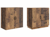Cabinet Set 2 pcs Old Wood Engineered Wood 3416824