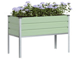 Planter Pastel Green 100 x 45 x 90 cm Galvanised Steel 42018282