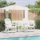 Garden Lounge Set 3 pcs White HDPE 3335838