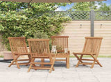 Folding Chairs 4 pcs for Garden & Outdoor Teak Wood 43040