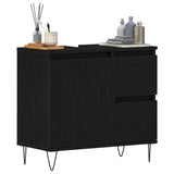 Bathroom Sink Cabinet Black Oak 65 x 33 x 60 cm Engineered Wood 862891