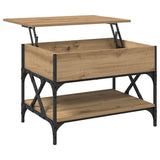 Coffee Table Artisan Oak 70 x 50 x 50 cm Engineered Wood 883039