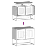 TV Cabinet White 68x39x60.5 cm Cold-rolled Steel 853337