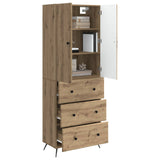 Cabinet Set 2 pcs Artisan Oak 66 x 34.5 x 90 cm Engineered Wood 3416888