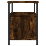Bedside Cabinets 2 pcs Smoked Oak 34x35.5x50 cm Engineered Wood 826018
