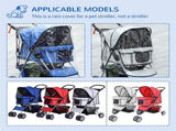 Dog Stroller with Rain Cover for Small Miniature Dogs, Folding Pet Pram with Cup Holder, Storage T3398P376426
