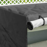 Outdoor Swing Cover Black 175 x 125 x 180 cm 600D Oxford Fabric 4105917