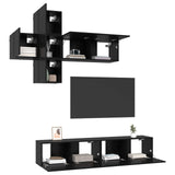 TV Cabinet Set 8 pcs Engineered Wood 3438599