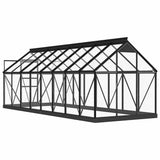 Glass Greenhouse Anthracite 155x395.5x191 cm Aluminium 3082336
