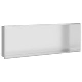 Shower Niche Silver 90 x 30 x 9.5 cm Stainless Steel 42012677