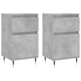 Sideboards 2 pcs Concrete Grey 40x35x70 cm Engineered Wood 831141