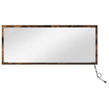 Mirror Wall-mounted Smoked Oak 90 x 8.5 x 37 cm Engineered Wood 822817
