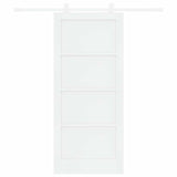 Sliding Door White 86 x 198.5 cm Solid Pine Wood 3333399