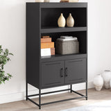Highboard Black 68.5x38.5x123.5 cm Steel 846500
