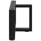 Coffee Table Legs T-Shaped 2 pcs Black 70x25x cm Steel 4013016