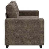 Loveseat Sofa with Cushion Dark grey Artificial Leather 4105133