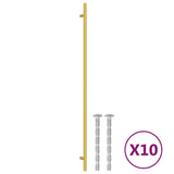 Cabinet Handles 10 pcs Gold 480 mm Stainless Steel 3203626