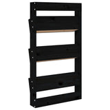 Wall Planter 3-Tier 60x18.5x110 cm Black Solid Wood Pine 825118