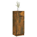 Bathroom Cabinet Smoked Oak 32x34x90 cm Engineered Wood 817057
