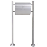 Mailbox on Stand Stainless Steel 271745