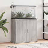 Aquarium Stand Grey Sonoma 81x36x73 cm Engineered Wood 833629