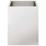 Garden Planter Stainless Steel 32 x 32 x 40 cm Stainless Steel 876347