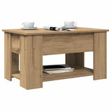 Coffee Table Artisan Oak 79x49x41 cm Engineered Wood 856929