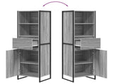 Book Cabinet Grey Sonoma 43 x 36 x 150.5 cm Engineered Wood 886627
