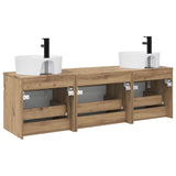 Bathroom Cabinet Set 3 pcs Artisan Oak 49 x 44.5 x 65 cm 3405756