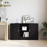 Sideboard Black Oak 120 x 30.5 x 70 cm Engineered Wood 862521