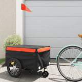 Bike Trailer Black and Orange 45 kg Iron 94103