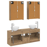 Bathroom Cabinet Set 5 pcs Artisan Oak Engineered Wood 3406694